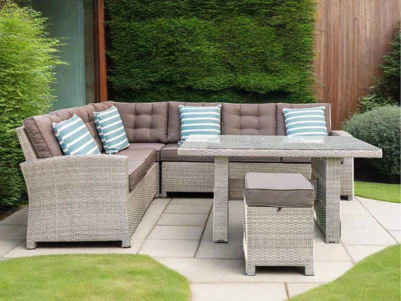 Grace Bay Corner Casual Lounging Dining Corner Set Grace Bay