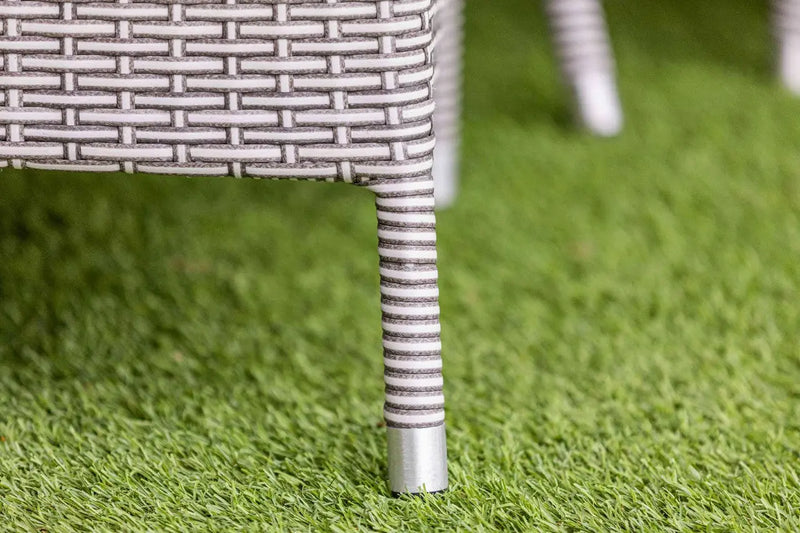 Grace Bay 4 Seat Round Flat Weave Garden Dining Set Grace Bay