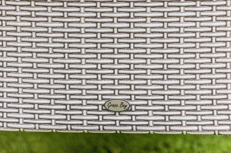 Grace Bay 4 Seat Round Flat Weave Garden Dining Set Grace Bay