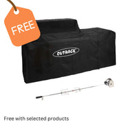 Outback Signature II 4 Burner Hybrid BBQ | Free Rotisserie + Cover Oaktree Garden Centre