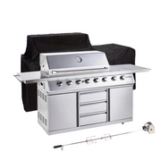 Outback Signature II 6 Burner Hybrid BBQ with FREE Cover & Rotisserie Outback