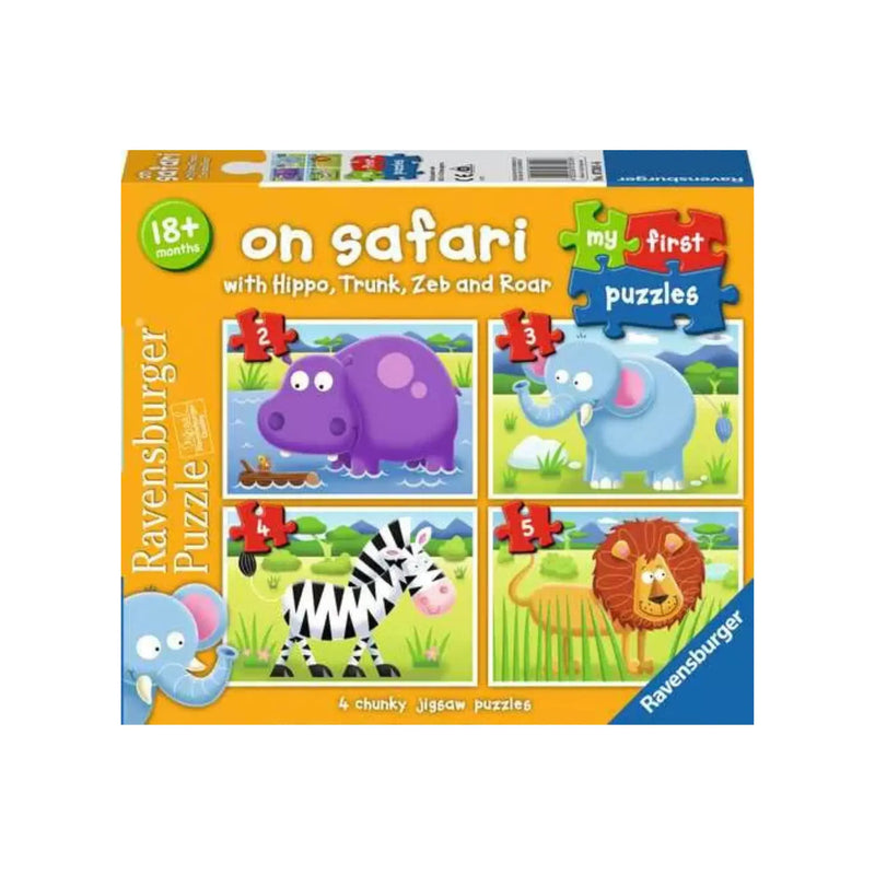 Ravensburger Children’s Puzzle On Safari My First Puzzles - 2, 3, 4, 5 Pieces Puzzle Ravensburger
