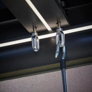 Royce Cube anthracite grey aluminium pergola double skinned adjustable louvre panels adjustment