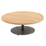 4SO Furore Outdoor Modular Lounge Set with Swivel Beige Chair and Volta Teak Tables 4 Seasons Outdoor