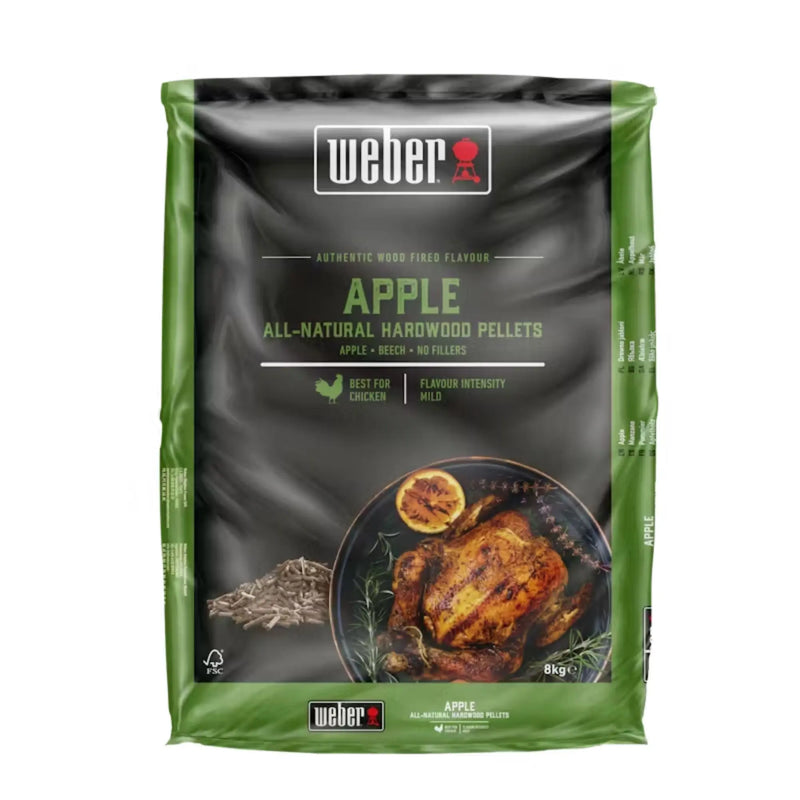 Weber Apple All-Natural Hardwood Pellets 8Kg Weber
