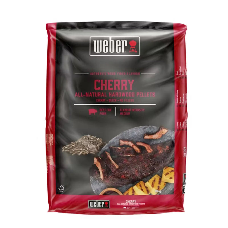 Weber Cherry All-Natural Hardwood Pellets 8Kg Weber