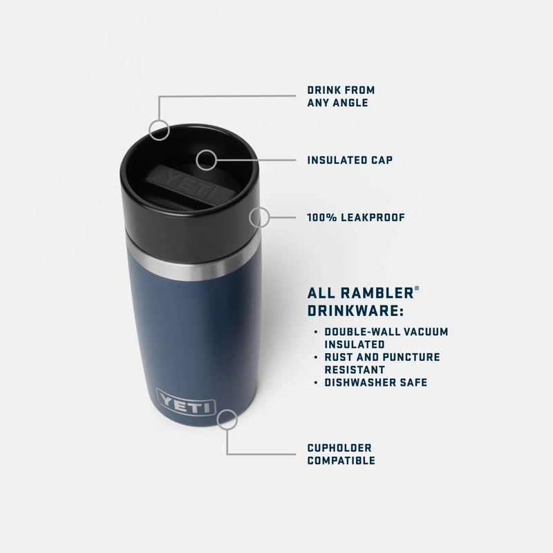 Yeti Rambler 12oz (355ml) Travel Bottle - Navy Yeti