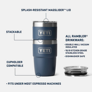 Yeti Rambler 8oz (236ml) Stackable Cup - Navy Yeti