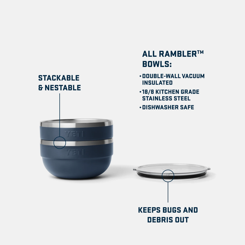 Yeti Rambler Medium Insulated Bowl - Navy Yeti