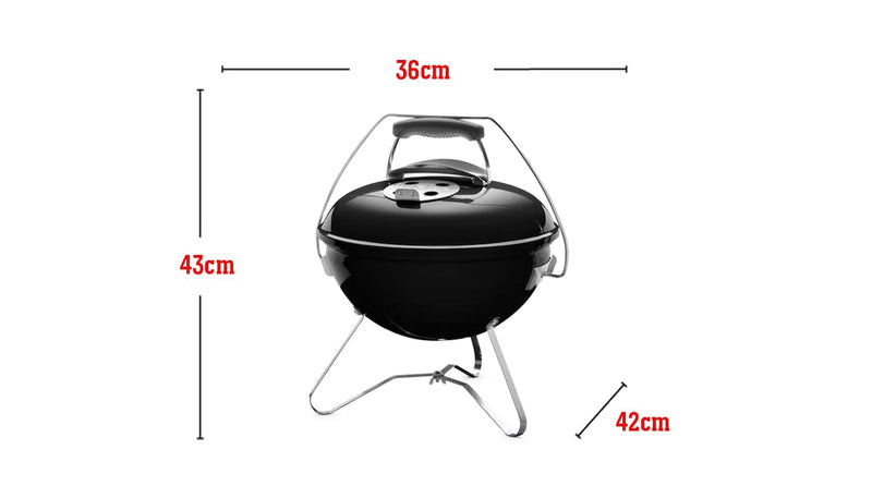 Weber Premium Smokey Joe Charcoal BBQ - Black