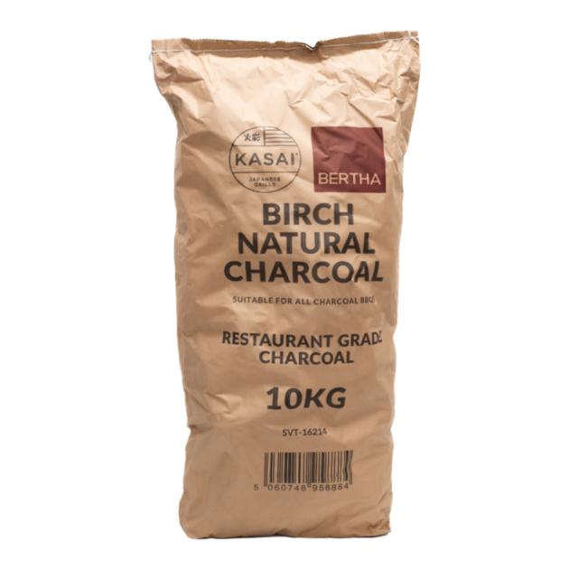 Kasai & Bertha Restaurant Quality Birch Lumpwood Barbecue Charcoal - 10kg Kasai