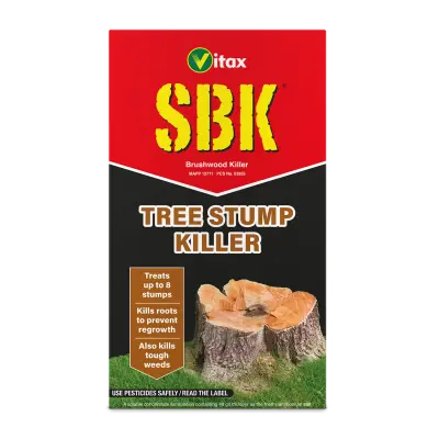 Vitax SBK Tree Stump Killer packaging on a white background