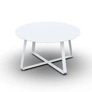 Jati & Kebon St Lucia Garden Side Table 90x49cm Aluminium White Mat Jati & Kebon
