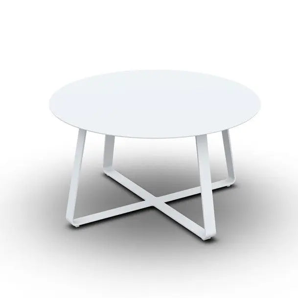 Jati & Kebon St Lucia Garden Side Table 90x49cm Aluminium White Mat Jati & Kebon