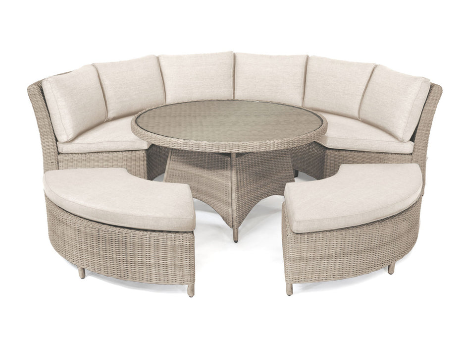 Kettler Palma Casual Dining Round Dining Set - Oyster