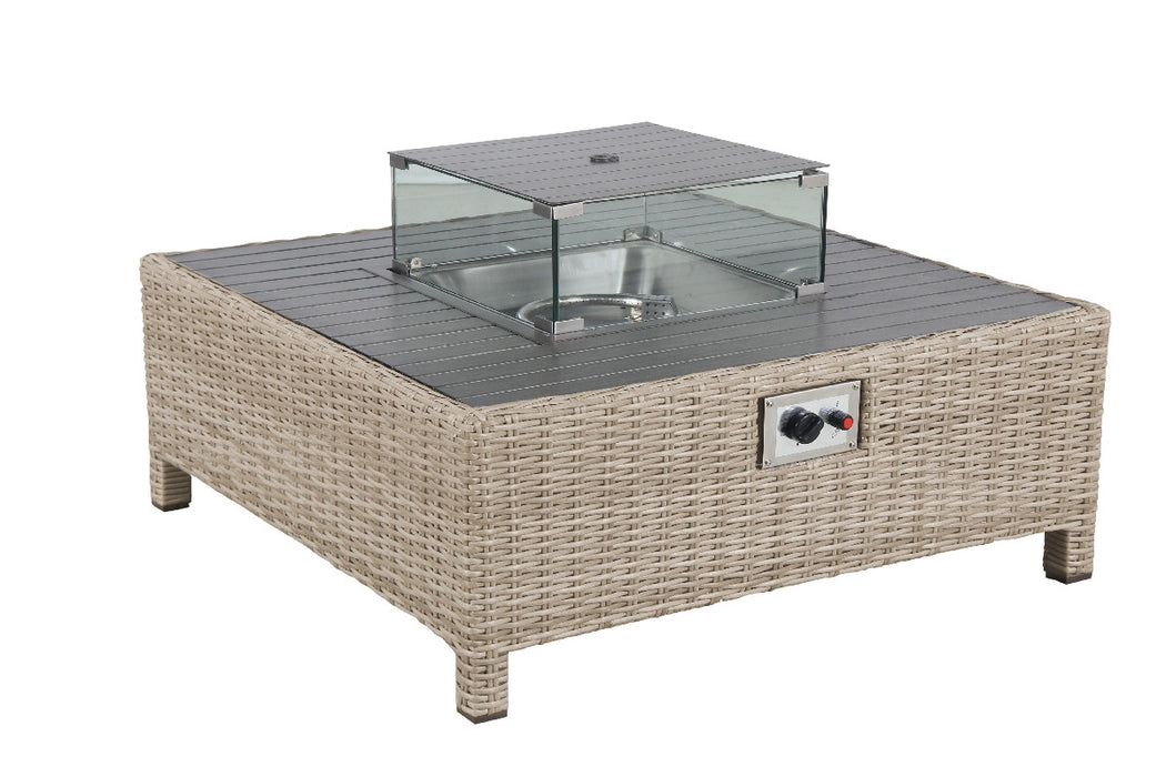 Kettler Palma Low Fire Pit Table - Oyster