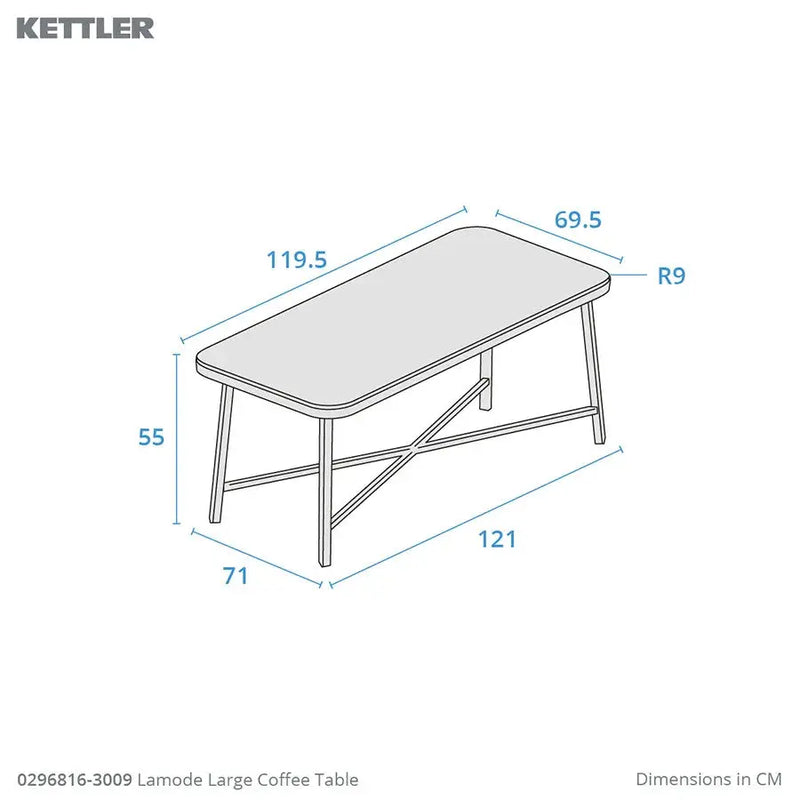 Kettler LaMode Large Coffee Table Kettler