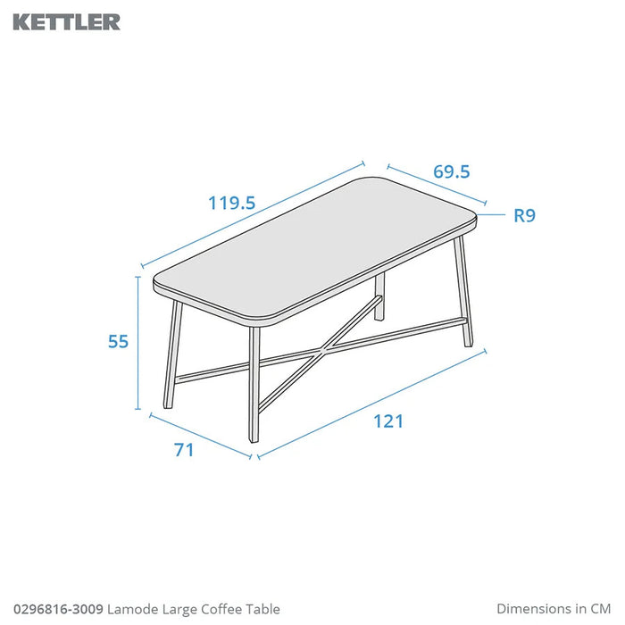 Kettler LaMode Large Coffee Table