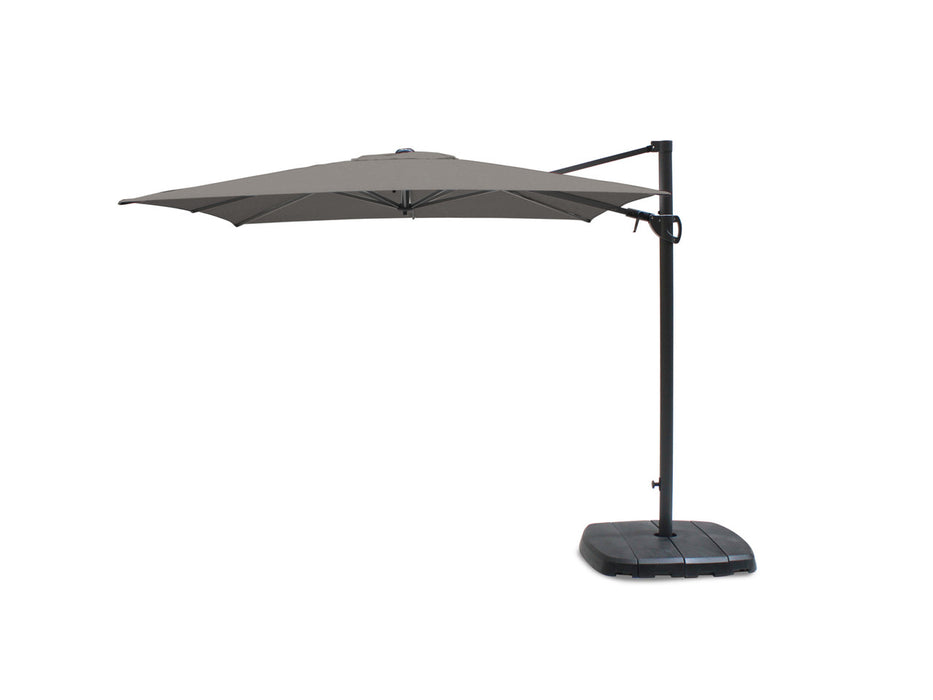 Kettler 2.5m Square Free Arm Grey Frame/Grey taupe Canopy with Base