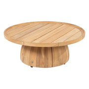 Pablo Outdoor Round Coffee Teak Table 80cm