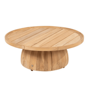 Pablo Outdoor Round Coffee Teak Table 80cm
