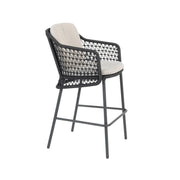 Tramonti Bar Chair Anthracite with 2 Cushions