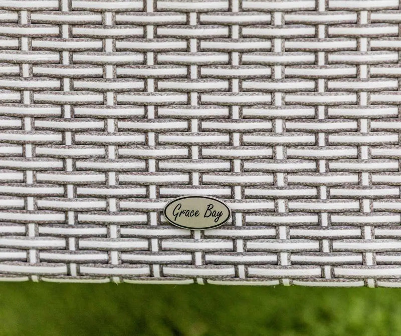 Grace Bay 6 Seat Round Flat Weave Garden Dining Set Grace Bay