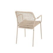 Barista stacking dining chair latte with cushion