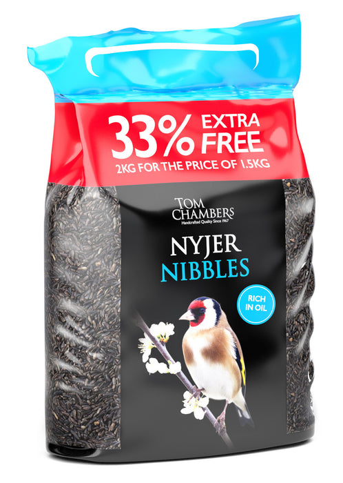 Tom Chambers Nyjer Nibbles- 33% Extra - 2kg