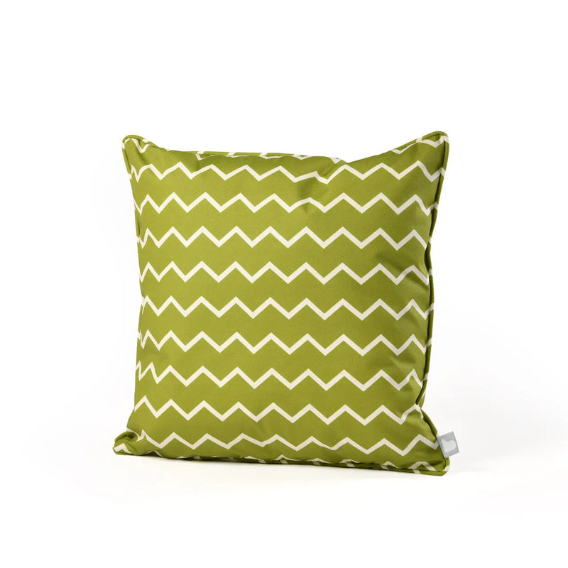 Extreme Lounging B-Cushion Zigzag Stripe Olive 50x50cm | Outdoor Cushion Extreme Lounging