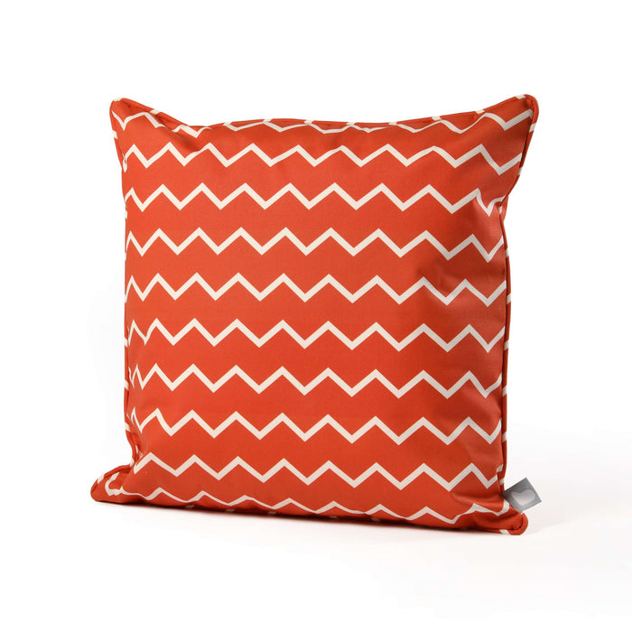 Extreme Lounging B-Cushion Zigzag Stripe Orange 50x50cm | Outdoor Cushion