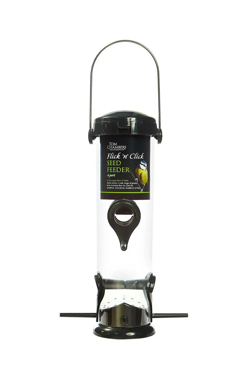 Tom Chambers Flick 'n' Click Seed Feeder - 4 port Tom Chambers