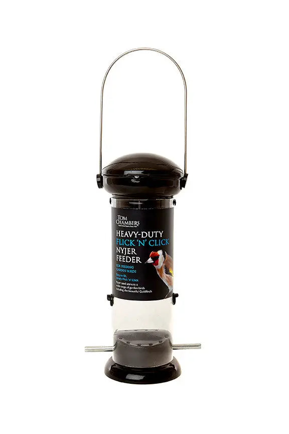 Tom Chambers Heavy Duty Flick n Click Nyjer Feeder Tom Chambers