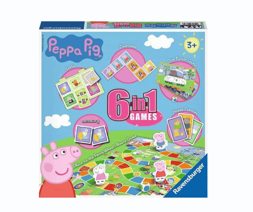 Children Game Peppa Pig 6 in 1 Games Box - Game for kids 3 years up