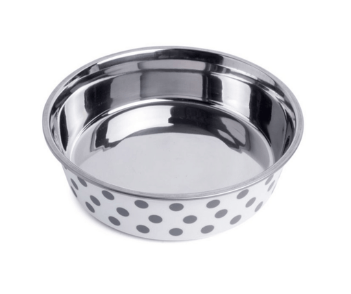 Petface Deli Bowl Grey Spots 17cm