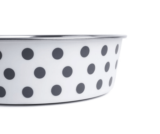 Petface Deli Bowl Grey Spots 17cm