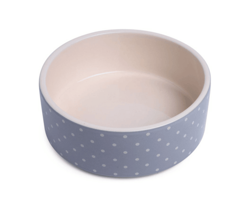 Grey Dots Ceramic Bowl 20cm