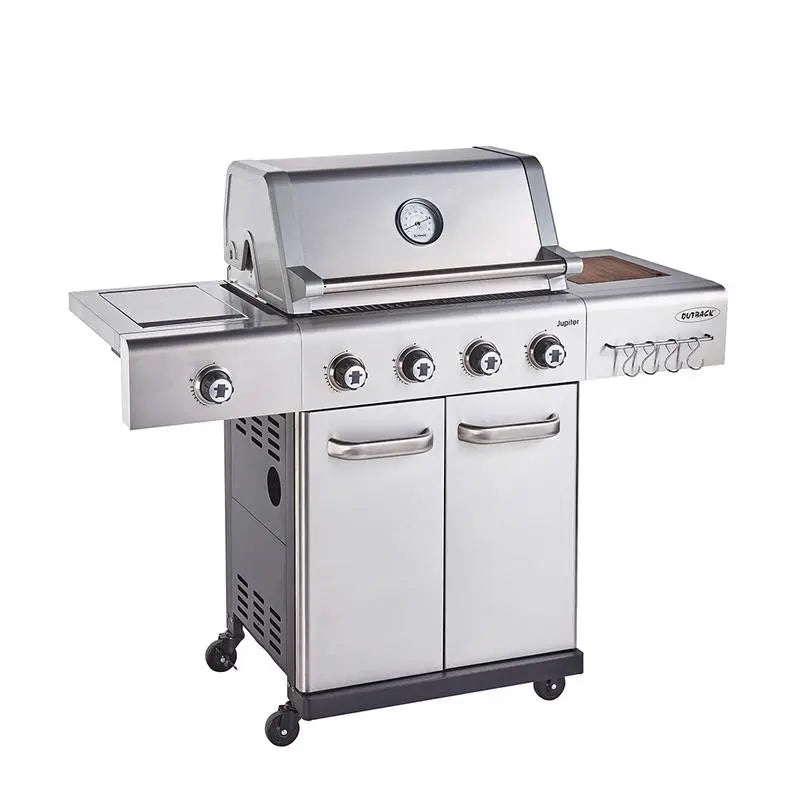 Outback Jupiter 4 Burner Hybrid BBQ -Stainless Steel Outback
