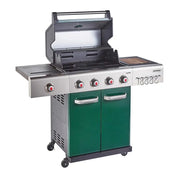 Outback Jupiter 4 Burner Hybrid BBQ - Green Outback