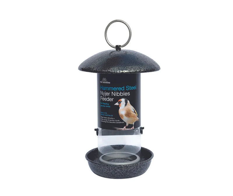 Tom Chambers Hammered Steel Nyjer Seed Feeder