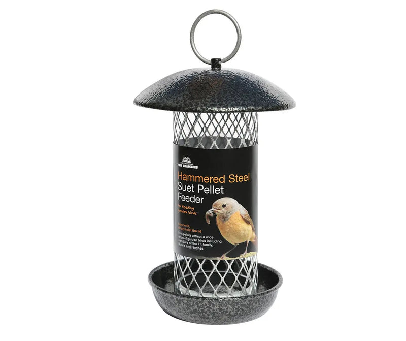 Tom Chambers Hammered Steel Suet Pellet Feeder