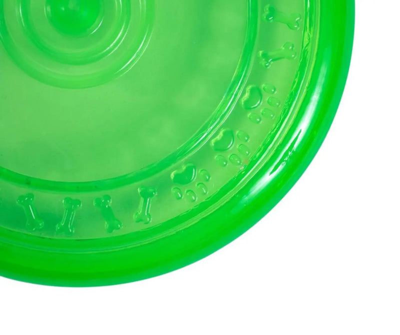 Toyz Rubber Frisbee Dog Toy -Green