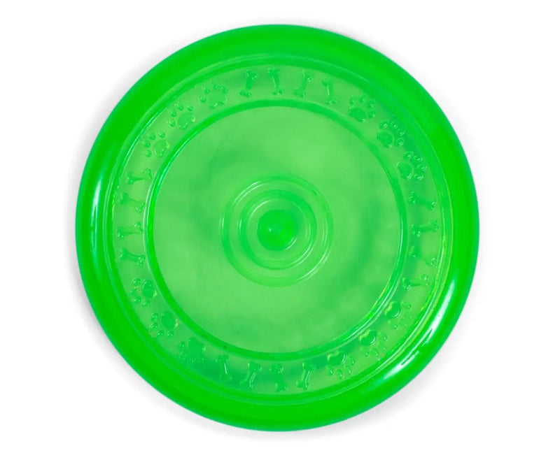 Toyz Rubber Frisbee Dog Toy -Green