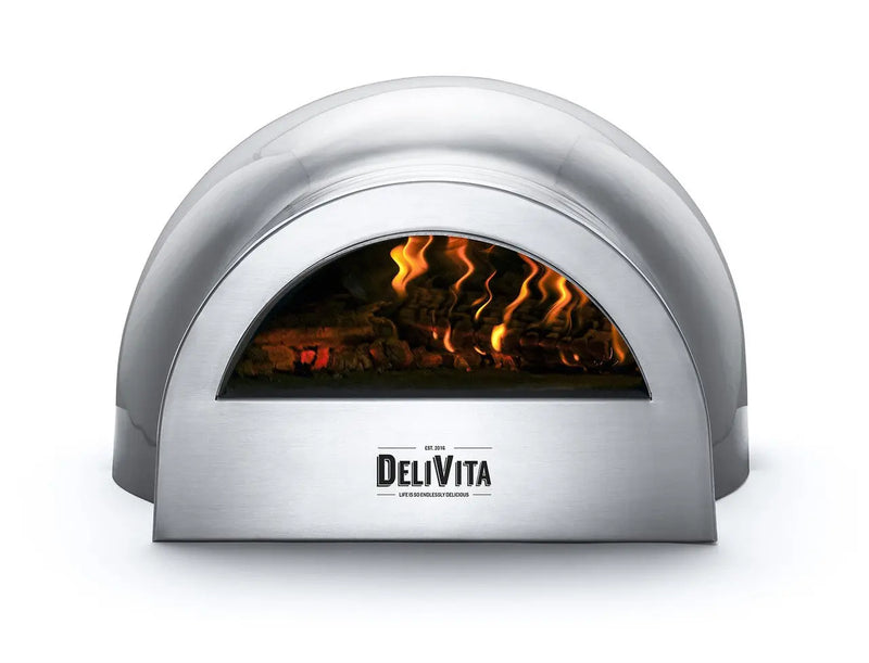 Delivita The Hale Grey Wood Fire Pizza Oven Delivita
